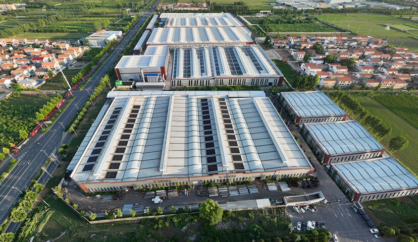 Delburg factory campus with production workshops