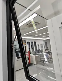 Opened outward showroom sample for project review