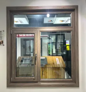 Coffee-colored uPVC casement windows