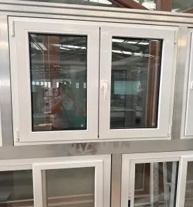 Closed sash and white frame finish