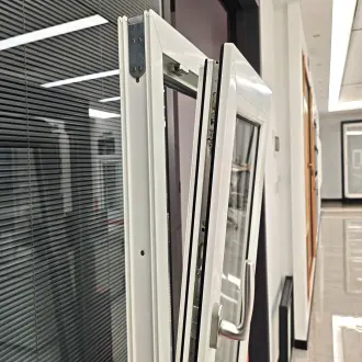 Inward side-opening position shown on the showroom sample